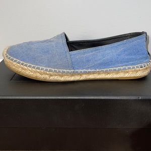 Yves Saint Laurent Denim Canvas Espadrilles